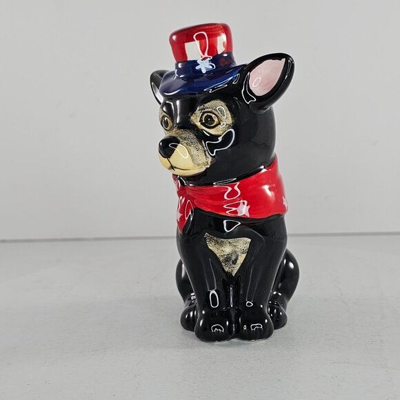 Fourth Of July Chihuahua Dog Figurine Patriotic Red White Blue - Picture 6 of 7